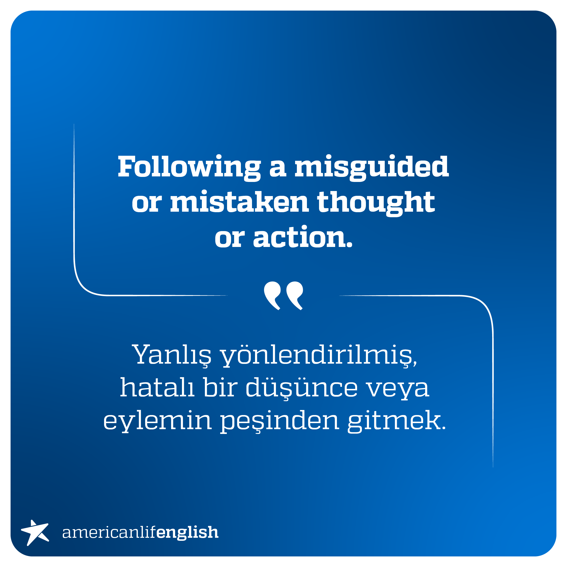 AmericanLIFE dil öğrenimi sosyal medya serisi / Örnek 2
