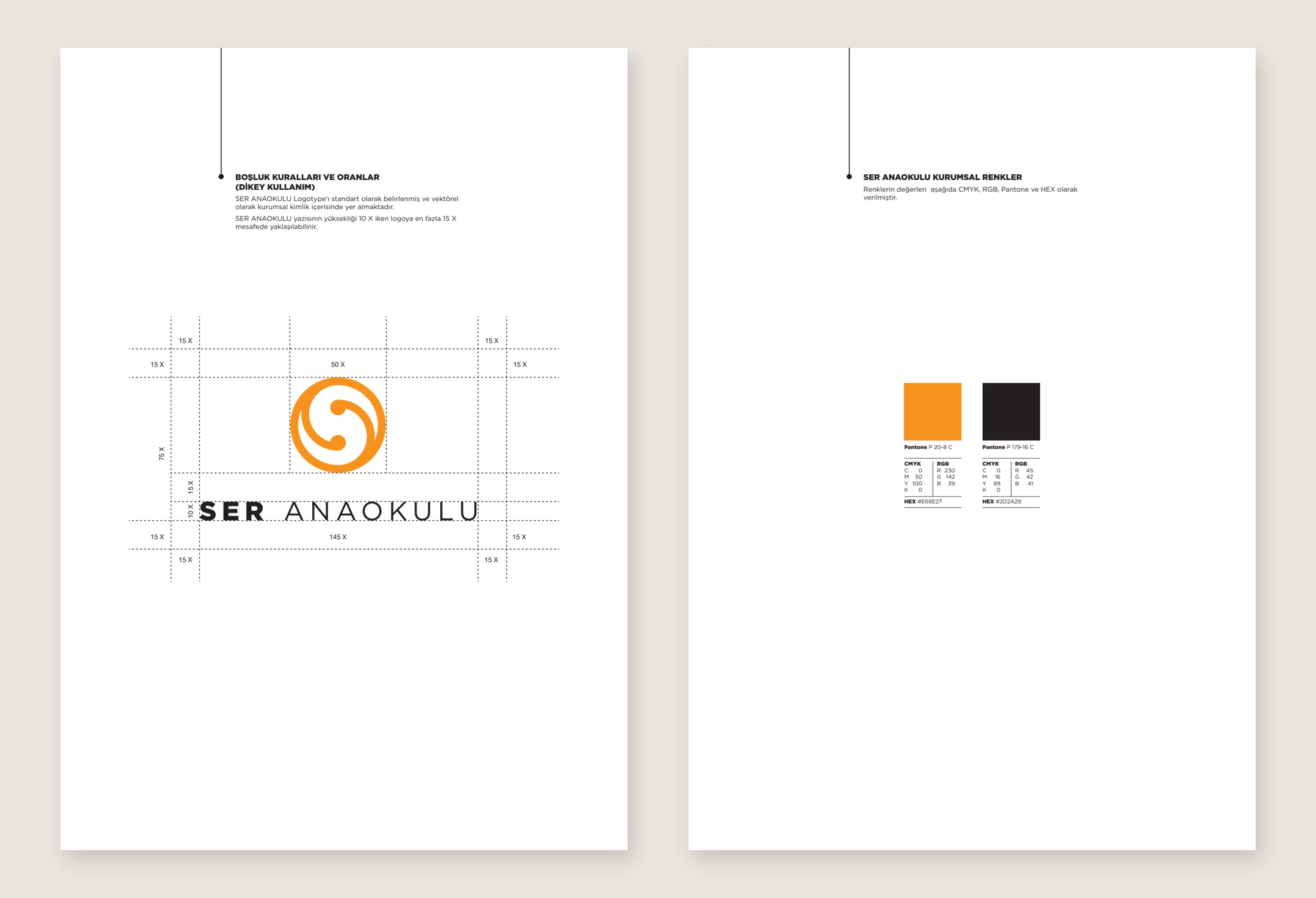 Kurumsal kimlik kılavuzu / Logo oranları ve renk sistemi